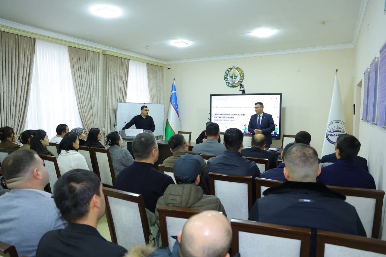 UrDPIDA AHOLI VA QISHLOQ XO‘JALIGINI RO‘YXATGA OLISH TADBIRLARINI TASHKIL ETISHGA QARATILGAN O‘QUV-SEMINAR BO‘LIB O‘TDI