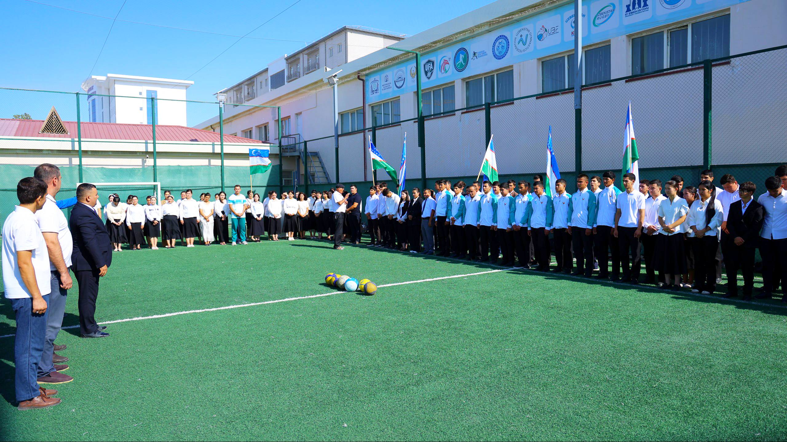 URGANCH DAVLAT PEDAGOGIKA INSTITUTIDA “BESH TASHABBUS OLIMPIADASI” SPORT MUSOBAQALARIGA START BERILDI