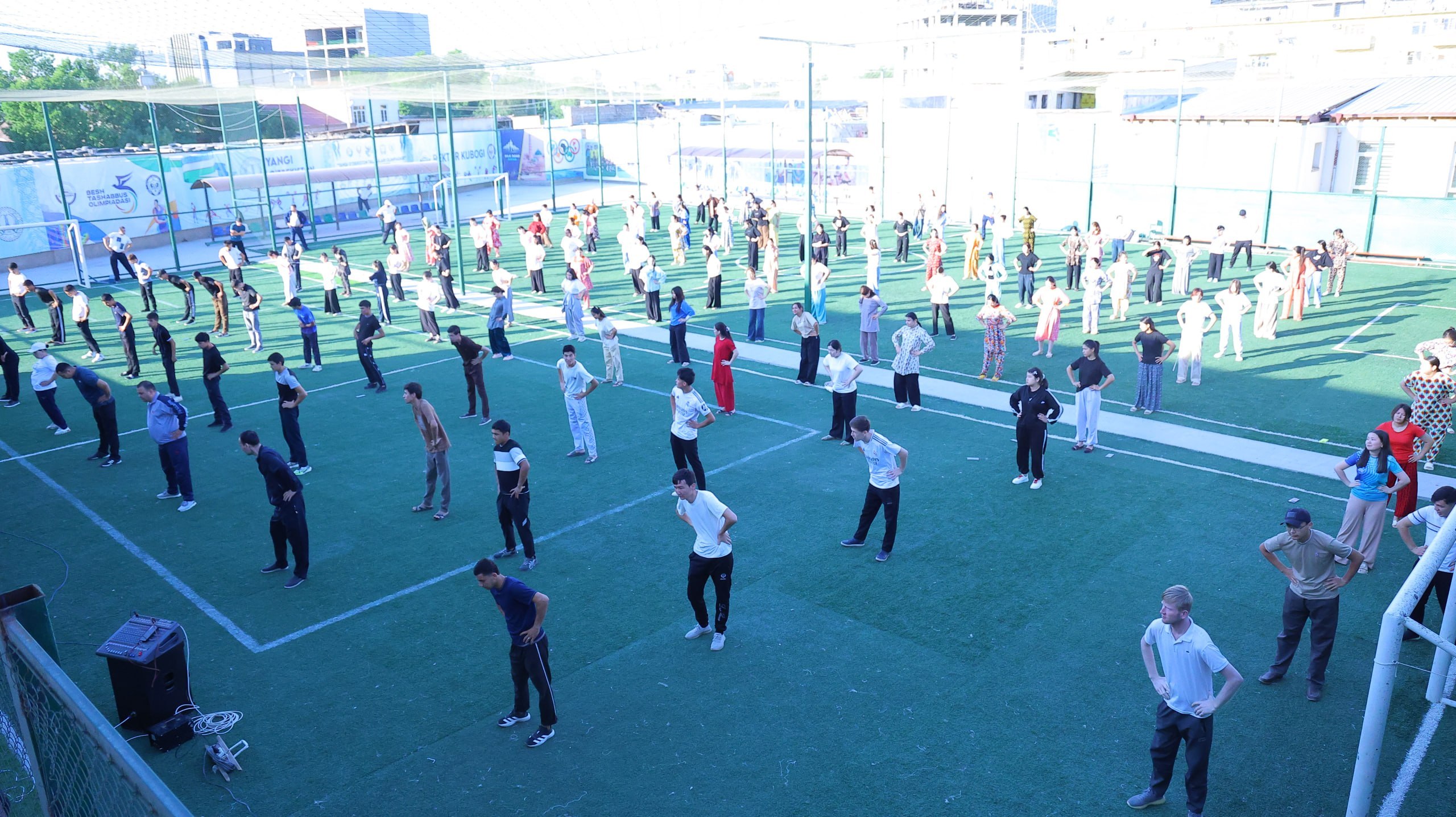 PHYSICAL TRAINING SESSIONS WERE HELD WITH THE PARTICIPATION OF STUDENTS AND RESPONSIBLE OFFICIALS AT THE STUDENT DORMITORY OF UrSPI