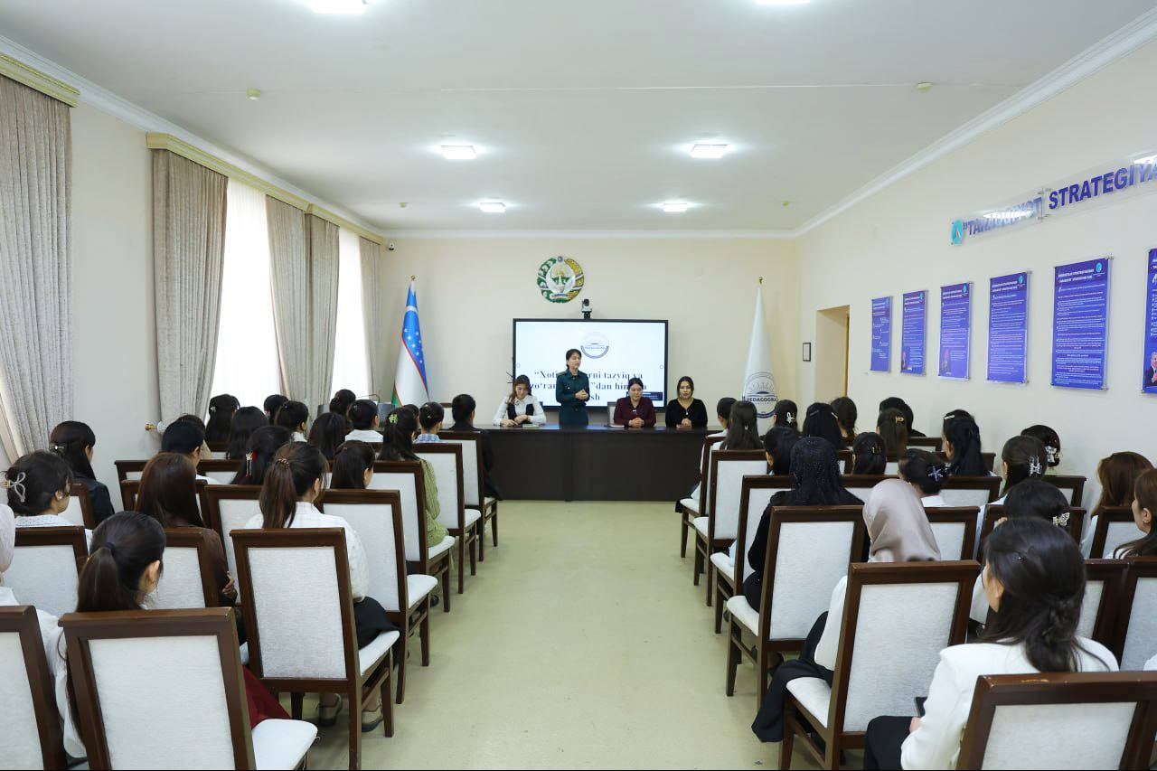 UrDPIDA XOTIN-QIZLAR HUQUQLARINI HIMOYA QILISH – DOLZARB VAZIFA MAVZUSIDA DAVRA SUHBATI TASHKIL ETILDI.