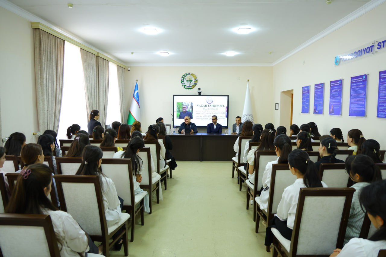 UrDPIDA “YIL YOZUVCHISI”  DEYA E’TIROF ETILGAN YOZUVCHI VA  TELEJURNALIST NAZAR ESHONQUL BILAN UCHRASHUV BO'LIB O'TDI