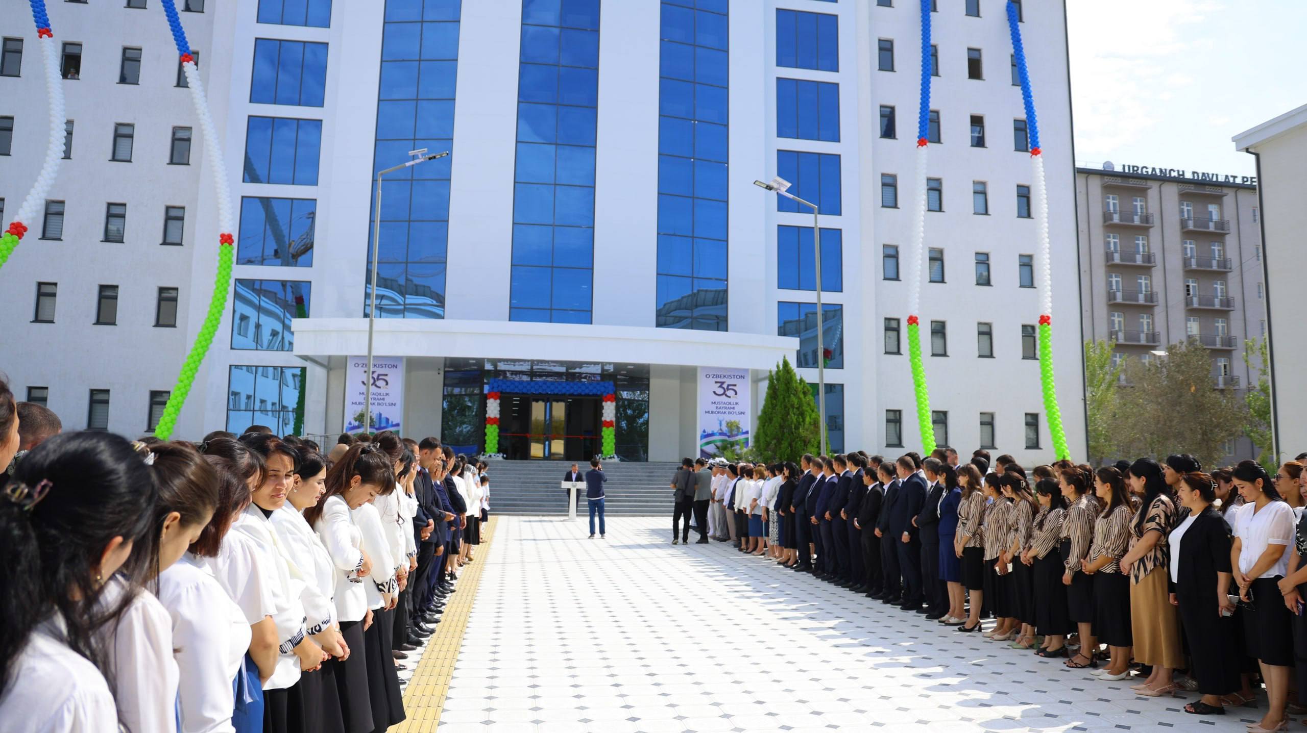 URGANCH DAVLAT PEDAGOGIKA INSTITUTINING YANGI O‘QUV BINOSI FOYDALANISHGA TOPSHIRILDI