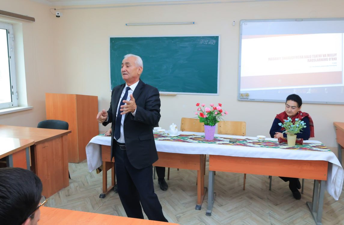 urspi.uz;UrDPIda Xalq artistlari ishtirokida ochiq dars o'tkazildi