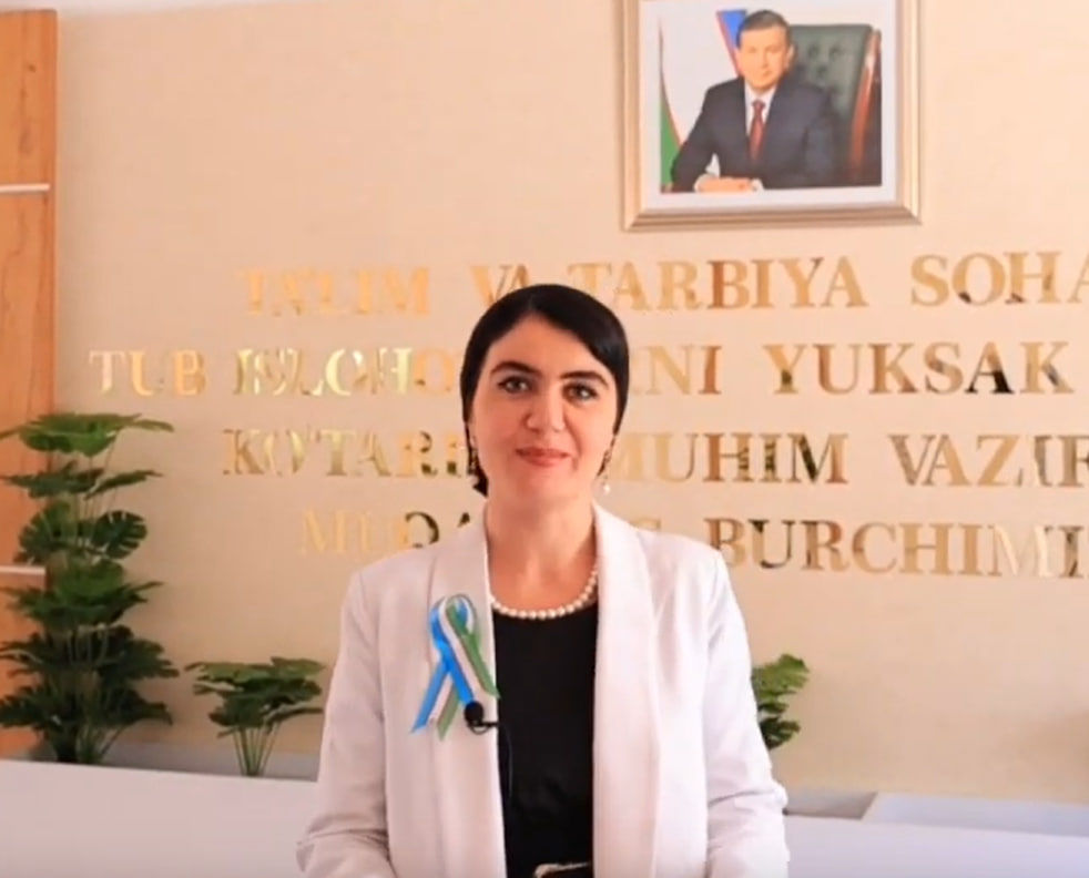 O'ZBEKISTON RESPUBLIKASI MUSTAQILLIGINING 32 YILLIGI MUNOSABATI BILAN URGANCH DAVLAT PEDAGOGIKA INSTITUTI JAMOASI SHE'RIY TABRIK YO'LLADI. 