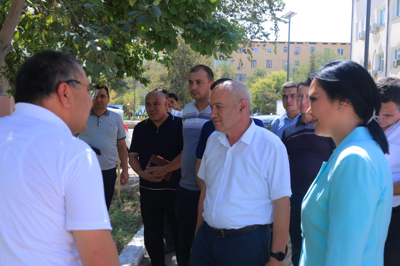 OLIY TA’LIM, FAN VA INNOVATSIYALAR VAZIRI URGANCH DAVLAT PEDAGOGIKA INSTITUTI HUDUDIDA BARPO QILINAYOTGAN 7 QAVATLI 400 O‘RINLI TALABALAR TURAR JOYI BINOSINING QURILISH ISHLARINI KO‘ZDAN KECHIRDI;urspi;urspi.uz;