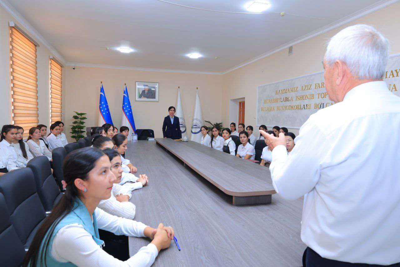 AKADEMIK BAKRIDDIN ZARIPOV URGANCH DAVLAT PEDAGOGIKA INSTITUTI TALABALARIGA MA'RUZA O‘QIDI;urspi;urspi.uz;
