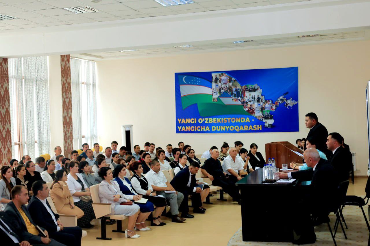 URGANCH DAVLAT PEDAGOGIKA INSTITUTI REKTORI PROFESSOR-O‘QITUVCHILAR JAMOASI BILAN UCHRASHDI;urspi;urspi.uz;
