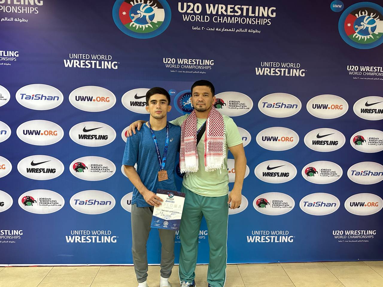 IORDANIYANING AMMAN SHAHRIDA BO’LIB O’TGAN U 20  WRESTLING BO‘YICHA JAHON CHEMPIONATIDA BRONZA MEDAL;urspi;urspi.uz;