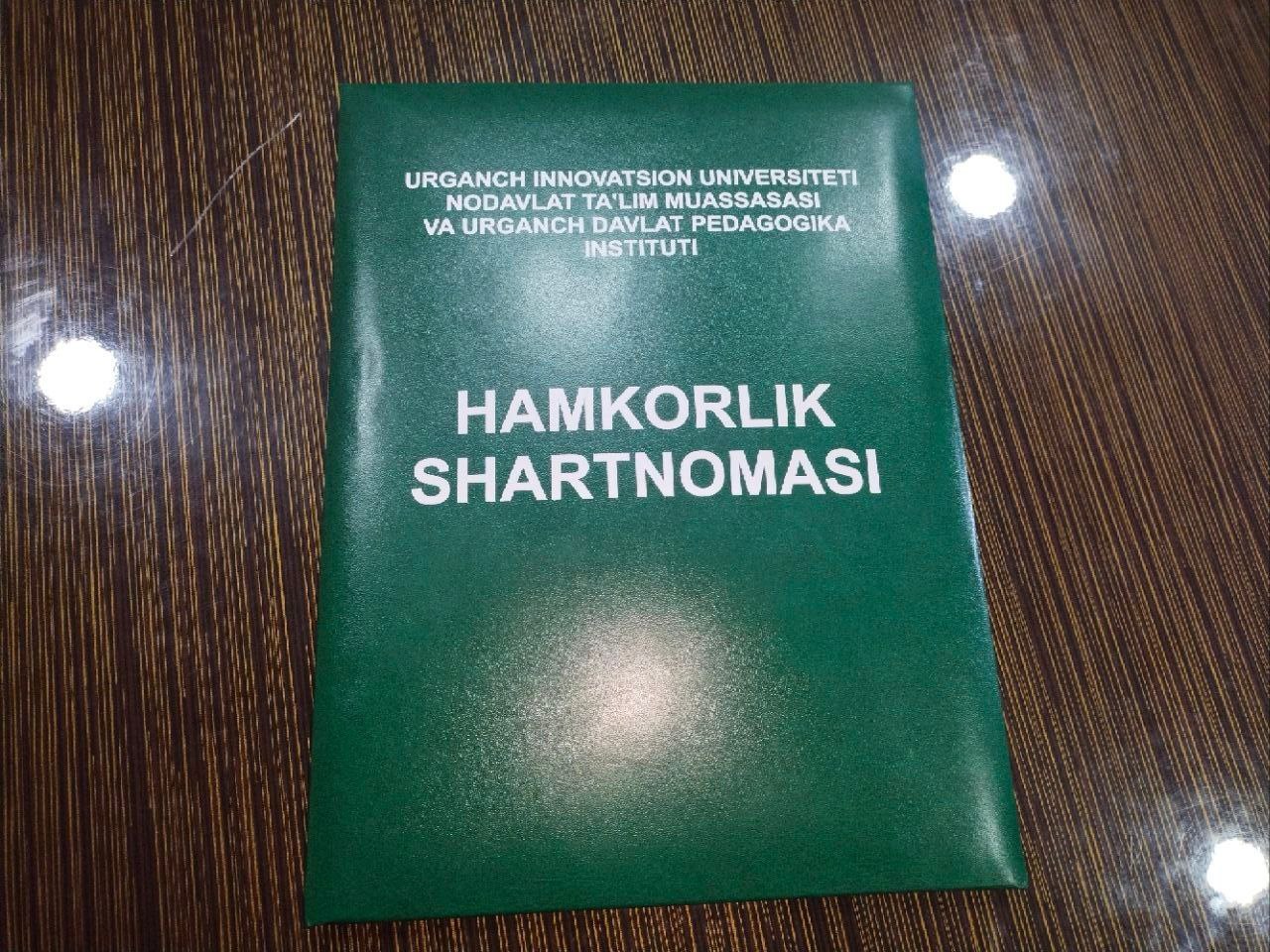 A PARTNERSHIP AGREEMENT WAS SIGNED BETWEEN URGANCH INNOVATION UNIVERSITY NON-STATE EDUCATIONAL INSTITUTION AND URGANCH STATE PEDAGOGICAL INSTITUTE
