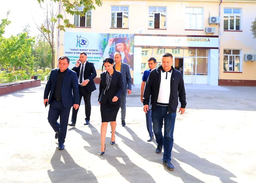 BUGUN OLIY TA’LIM, FAN VA INNOVATSIYALAR VAZIRLIGINING MAS’UL XODIMLARI SALOHIDDIN SANOQULOV VA FOZIL FARHODOVLAR URGANCH DAVLAT PEDAGOGIKA INSTITUTIDA YANGI O‘QUV YILIGA VA KUZ-QISH MAVSUMIGA TAYYORGARLIK HOLATI;urspi;urspi.uz;