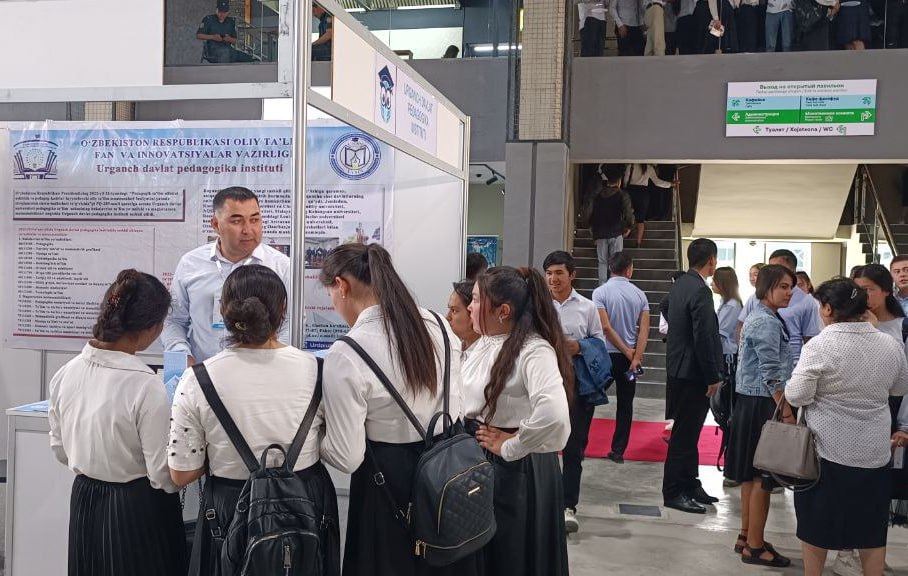 urspi.uz;SAMARQAND VILOYATIDA O‘TKAZILAYOTGAN “SOF EXPO SAMARQAND” XALQARO KO‘RGAZMALAR MARKAZIDA URGANCH DAVLAT PEDAGOGIKA INSTITUTI RAHBARIYATI FAOL ISHTIROK QILMOQDA