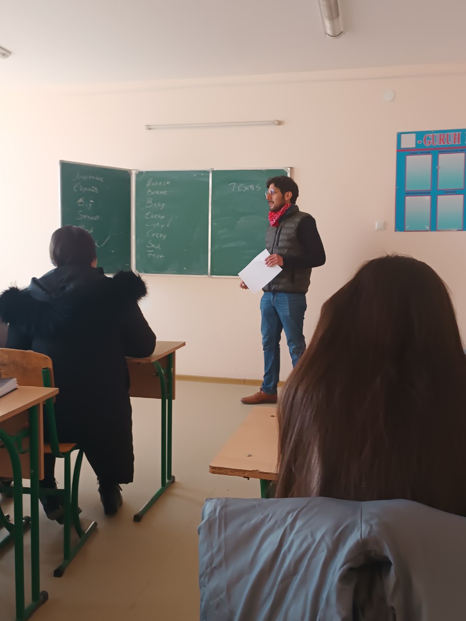 urspi.uz;O‘zbekistondagi Amerika elchixonasi tomonidan tashkillashtirilgan Ingliz tilini o‘qitish uyushmasi volontyor a’zosi Alberto  Balam Navarro-Medina  tomonidan Urganch davlat pedagogika institutida mahorat darsi olib bordi
