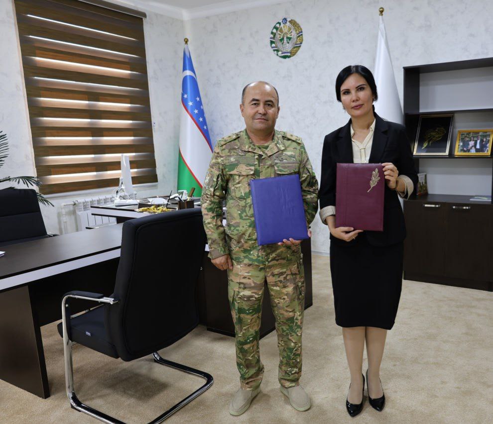 A MEMORANDUM OF COOPERATION WAS SIGNED BETWEEN THE JALOLIDDIN MANGUBERDI MILITARY-ACADEMIC LYCEUM AND URGENCH STATE PEDAGOGICAL INSTITUTE IN UZBEKISTAN.